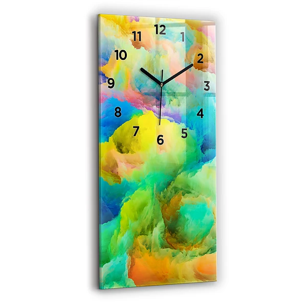 Vertikale Uhr mit motiv Fraktale Textur