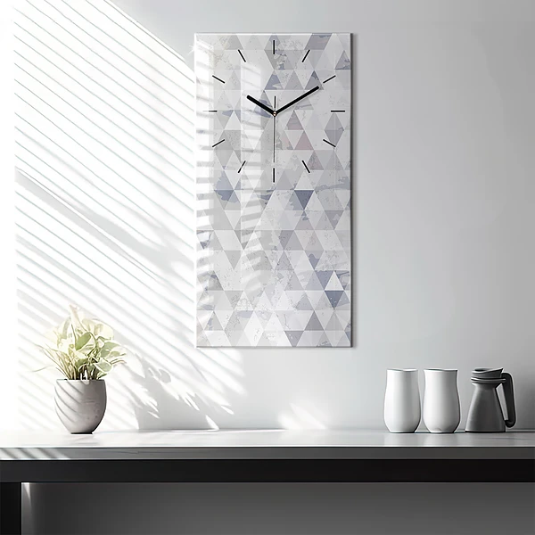 Vertikale Uhr mit motiv Geometrisches Muster
