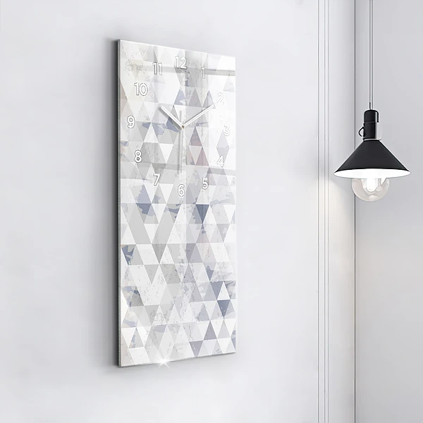 Vertikale Uhr mit motiv Geometrisches Muster