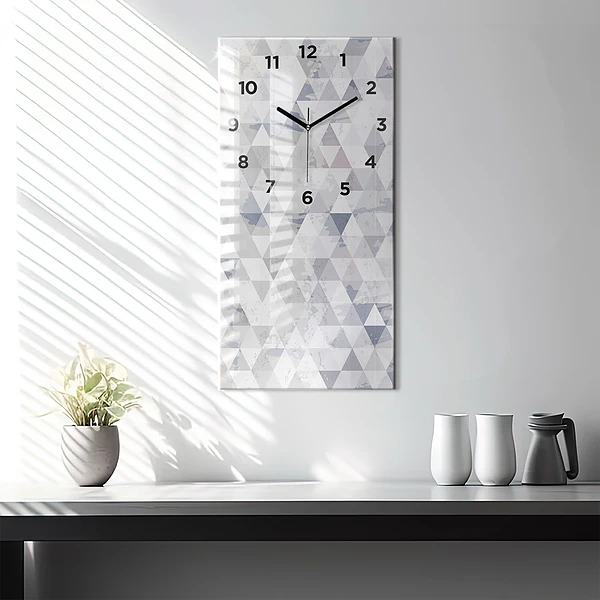 Vertikale Uhr mit motiv Geometrisches Muster