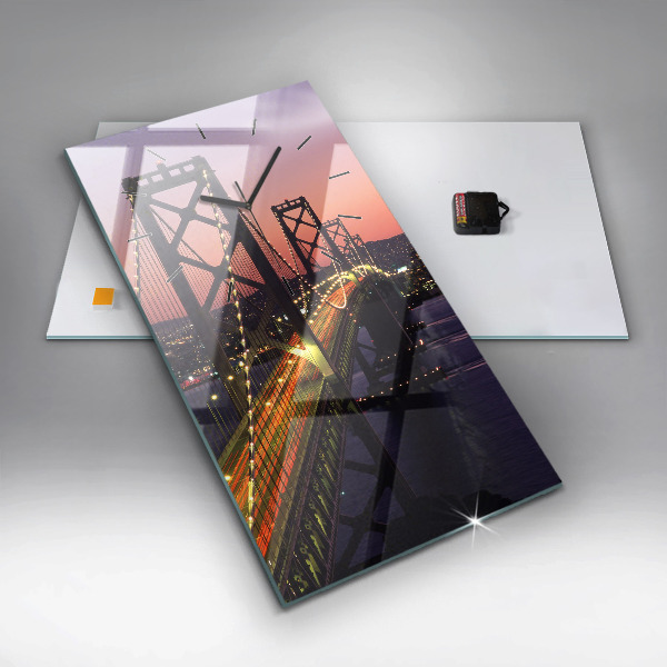 Vertikale Uhr mit motiv Sonnenuntergang in den USA