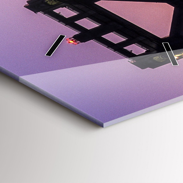 Vertikale Uhr mit motiv Sonnenuntergang in den USA