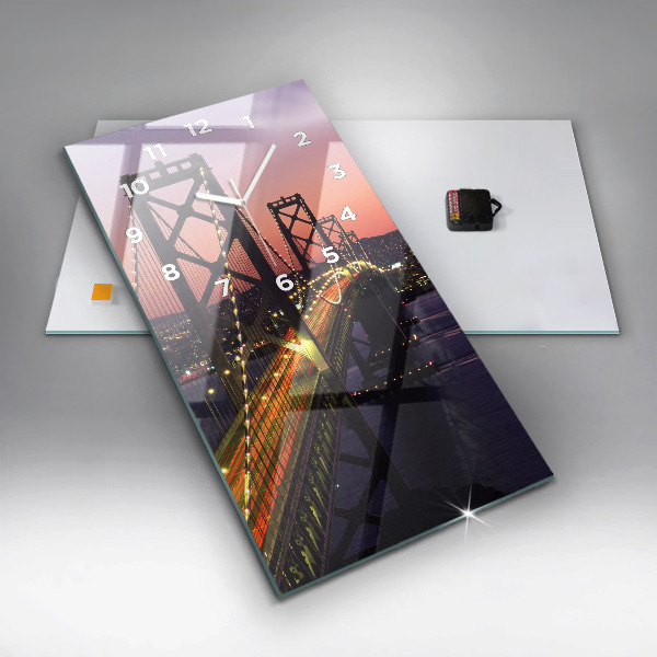 Vertikale Uhr mit motiv Sonnenuntergang in den USA