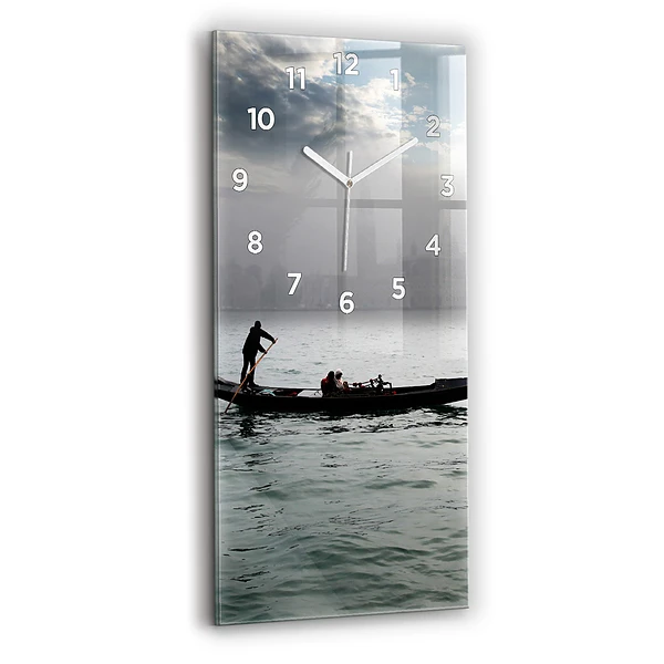 Vertikale Uhr mit motiv Venedig Gondel