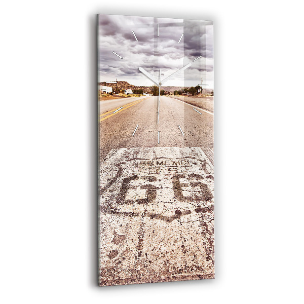 Vertikale Uhr Route 66 Straße USA