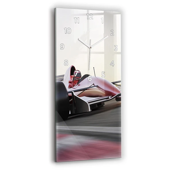 Vertikale Uhr mit motiv Sportlicher Rennwagen