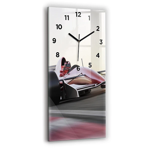 Vertikale Uhr mit motiv Sportlicher Rennwagen