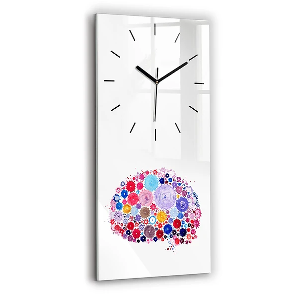 Vertikale Uhr mit motiv Bunte abstrakte Illustration