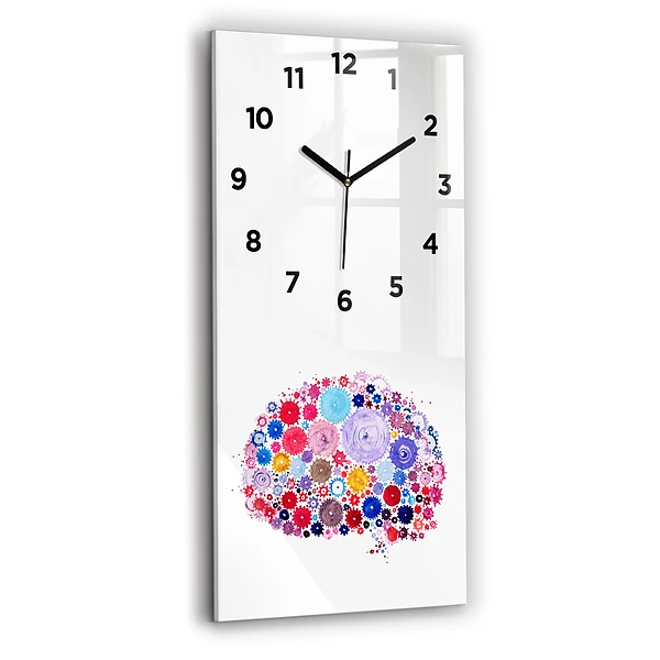Vertikale Uhr mit motiv Bunte abstrakte Illustration