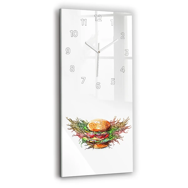 Vertikale Uhr mit motiv XXL-Käse-Burger