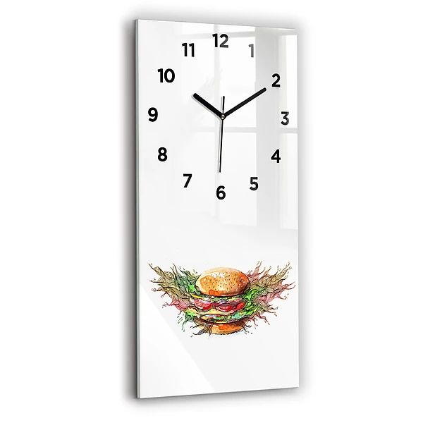 Vertikale Uhr mit motiv XXL-Käse-Burger