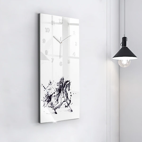 Vertikale Uhr Ritter auf dem Pferderücken