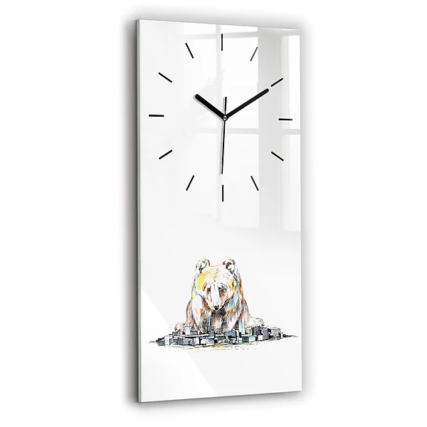 Vertikale Uhr Abstrakter Bär