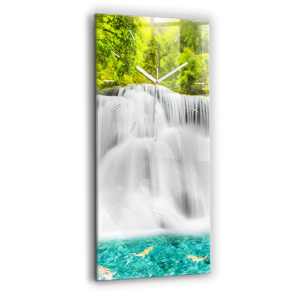 Vertikale Uhr mit motiv Wasserfall in Thailand