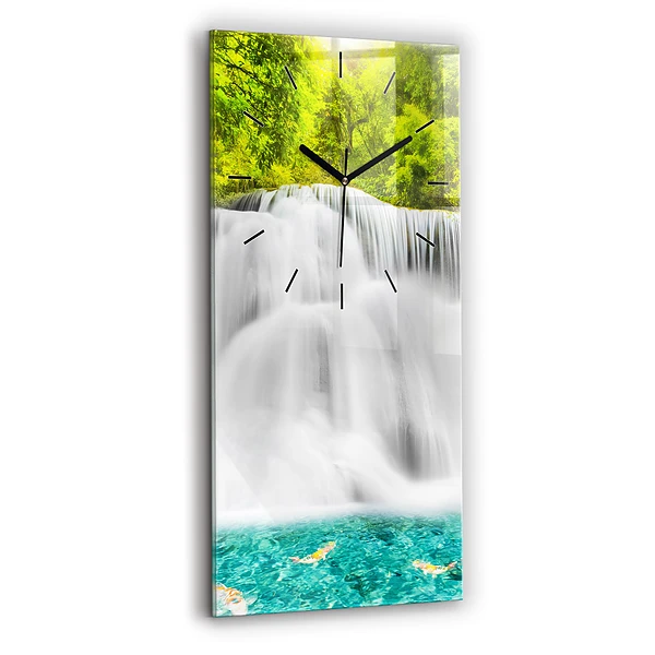 Vertikale Uhr mit motiv Wasserfall in Thailand