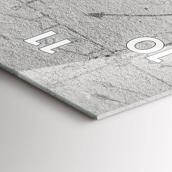 Vertikale Uhr mit motiv Skizze einer Stadt