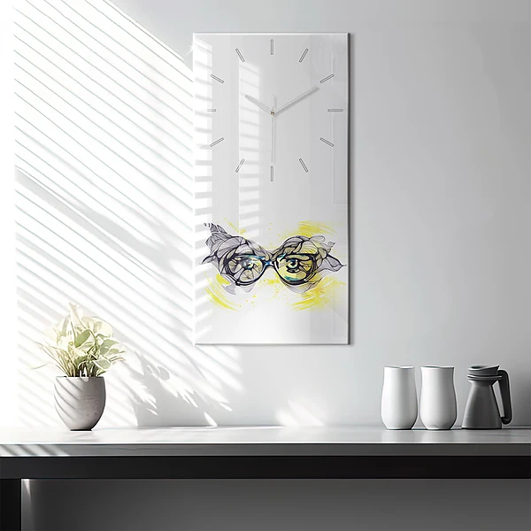 Vertikale Uhr Sonnenbrille