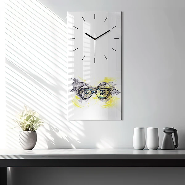 Vertikale Uhr Sonnenbrille