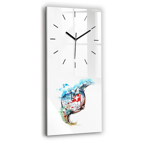 Vertikale Uhr Schweizer Uhr