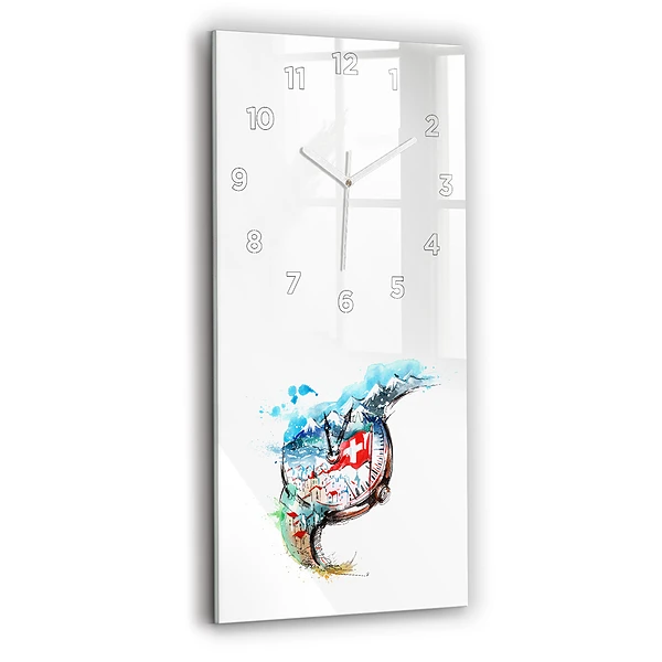 Vertikale Uhr Schweizer Uhr