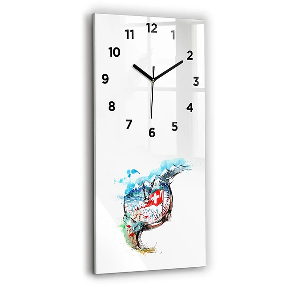 Vertikale Uhr Schweizer Uhr