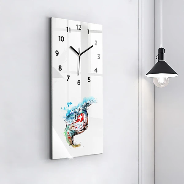 Vertikale Uhr Schweizer Uhr