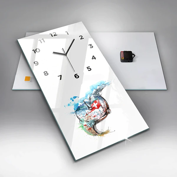 Vertikale Uhr Schweizer Uhr