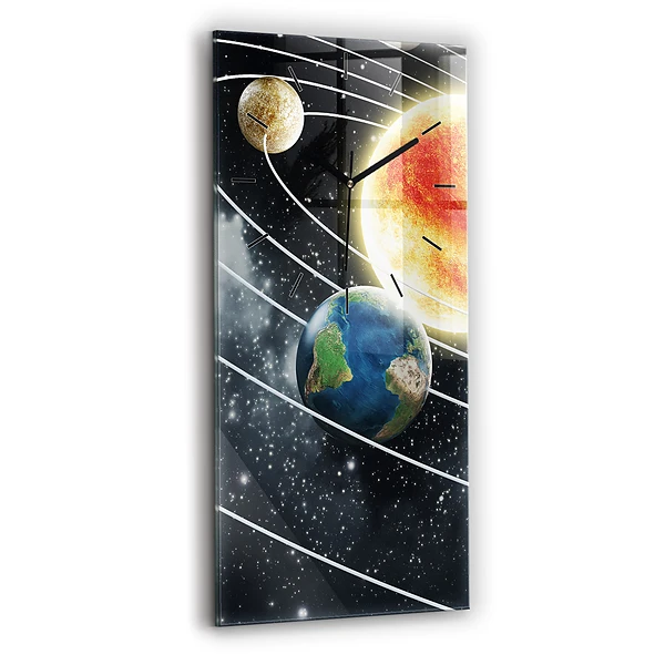 Vertikale Uhr Sonnensystem