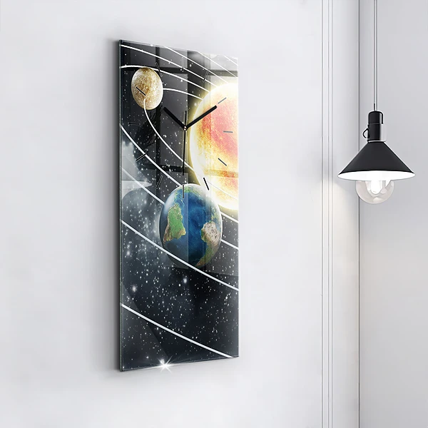 Vertikale Uhr Sonnensystem