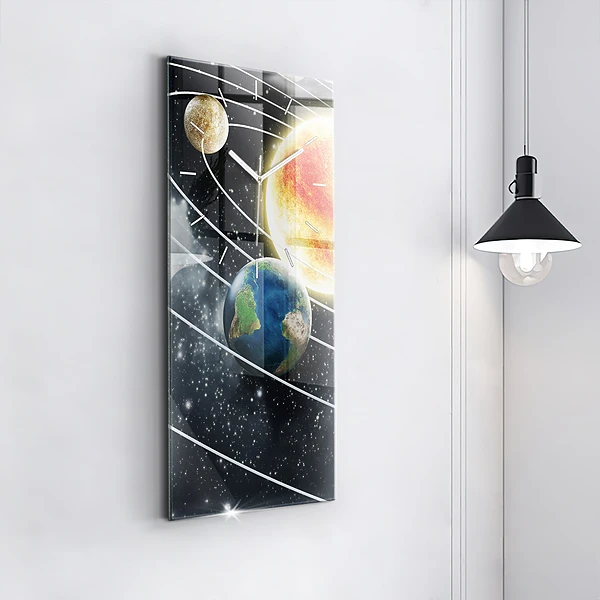 Vertikale Uhr Sonnensystem