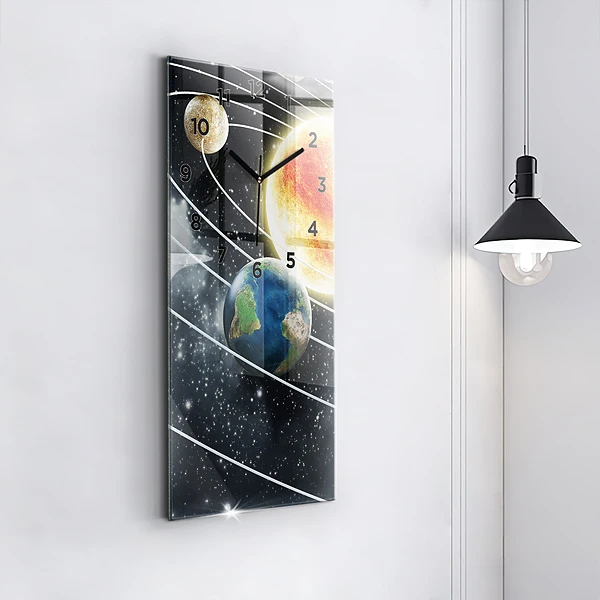 Vertikale Uhr Sonnensystem