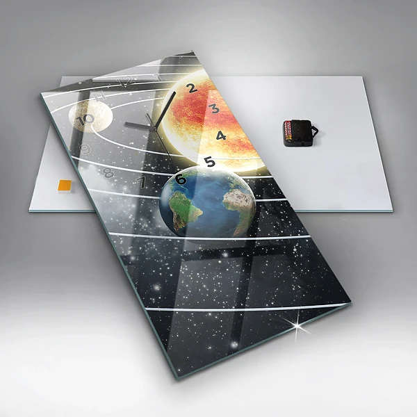 Vertikale Uhr Sonnensystem