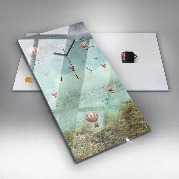 Vertikale Uhr Luftballons