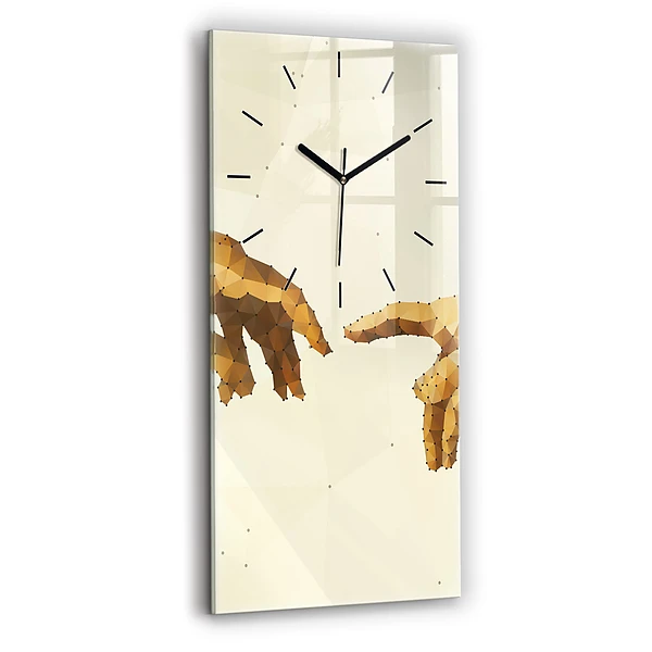 Vertikale Uhr mit motiv Erschaffung von Adam