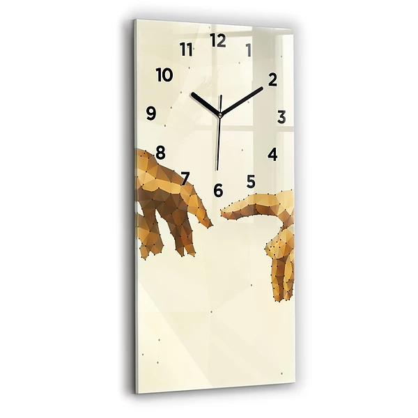 Vertikale Uhr mit motiv Erschaffung von Adam