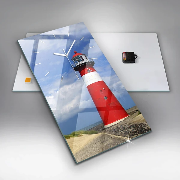 Vertikale Uhr Leuchtturm