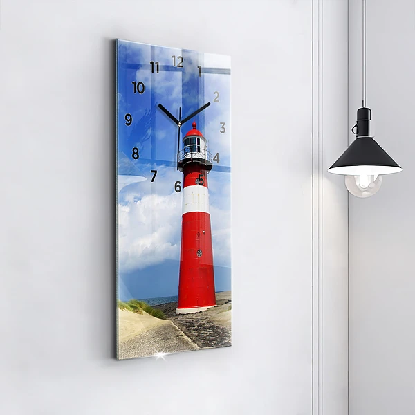 Vertikale Uhr Leuchtturm
