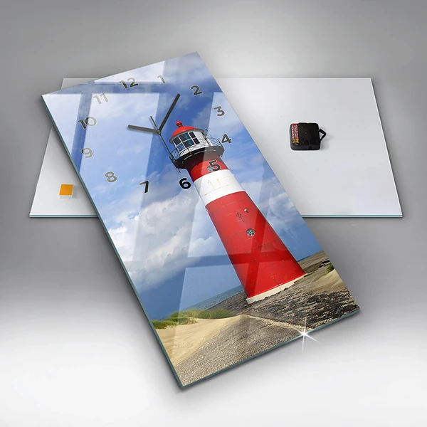 Vertikale Uhr Leuchtturm