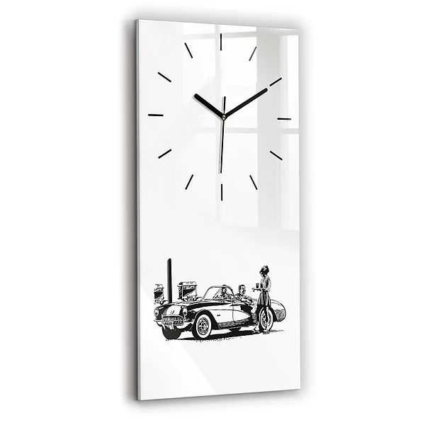 Vertikale Uhr Retro-Illustration