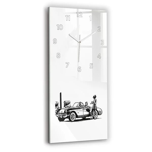 Vertikale Uhr Retro-Illustration