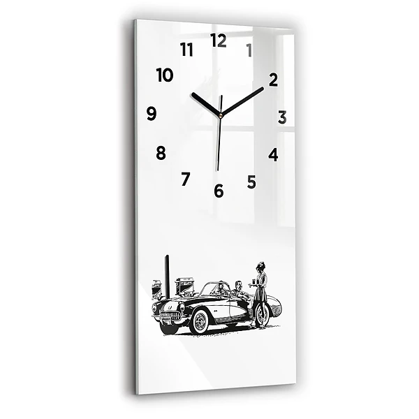 Vertikale Uhr Retro-Illustration