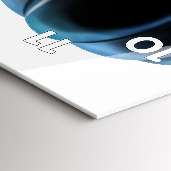 Vertikale Uhr mit motiv Luftballon am Himmel