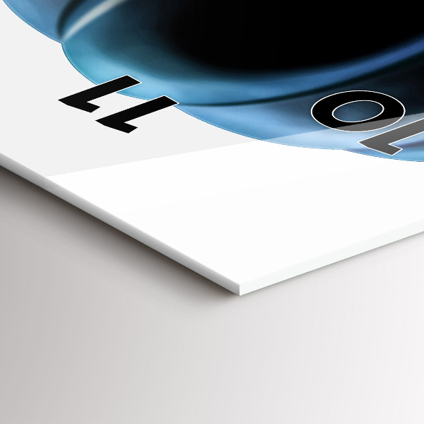 Vertikale Uhr mit motiv Luftballon am Himmel