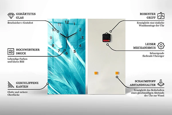 Vertikale Uhr Silhouette eines Rehs Wald