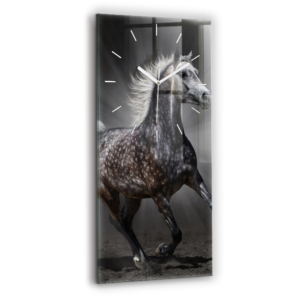 Vertikale Uhr Galoppierendes Pferd