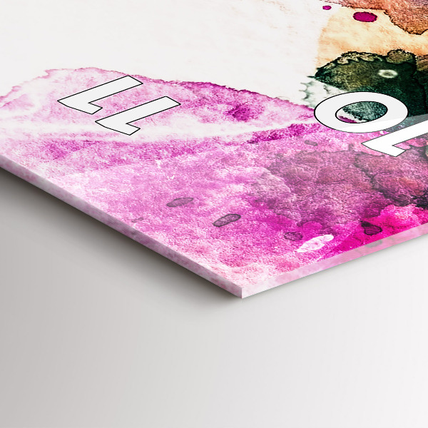 Vertikale Uhr Abstraktes Gesicht einer Frau