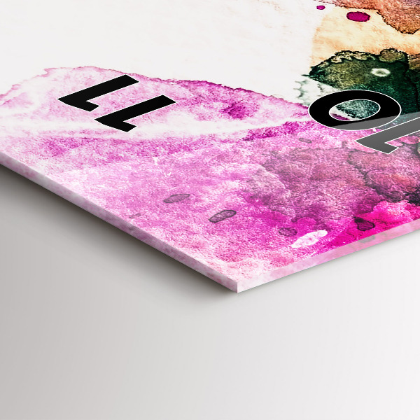 Vertikale Uhr Abstraktes Gesicht einer Frau