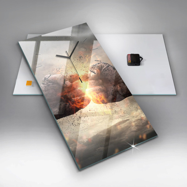 Vertikale Uhr Fäuste Macht