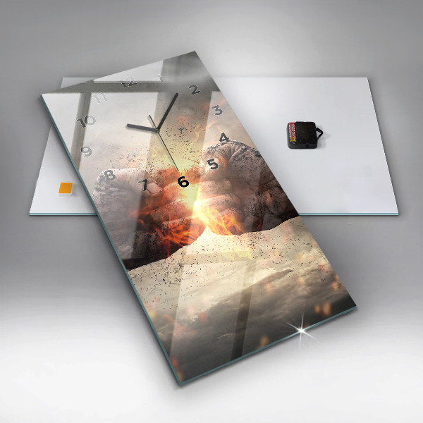 Vertikale Uhr Fäuste Macht