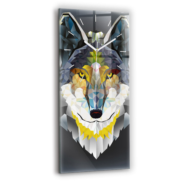 Vertikale Uhr Wolfskopf